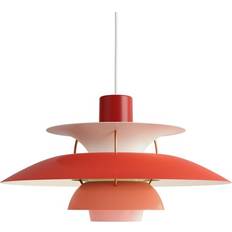 PH-Lamp Hanglampen Louis Poulsen Suspension PH 5 Red Pendant Lamp 50cm