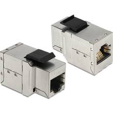 DeLock Keystone Module Cat6 STP RJ45 - RJ45 F-F Adapter