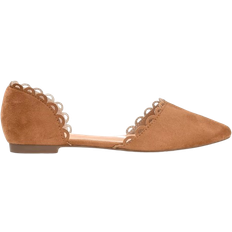 Synthetic Leather Low Shoes Journee Collection Jezlin - Cognac