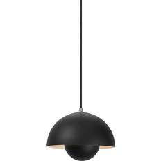 &Tradition Flowerpot VP1 Matt Black Pendant Lamp 23cm