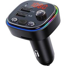 FM-sendere Vakoss Bilstereo Sender FM TC-B439K Bluetooth RGB