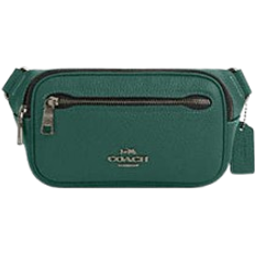 Leather - Unisex Bum Bags Coach Elias Mini Belt Bag - Gunmetal/Emerald