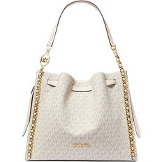 Michael Kors Mina Large Signature Logo Chain Shoulder Bag - Lt Crm Multi