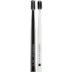 Anti Caries Toothbrushes Curaprox Black is White Duo