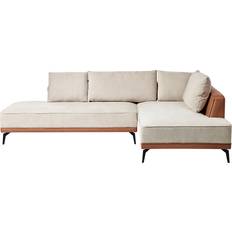 Ecksofas - Stahl Beliani Myken Beige Sofa 260cm 2Stk. 3-Sitzer