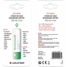 18650 Akut ja Laturit Ledlenser 18650 Li-ion akku 3000 mAh