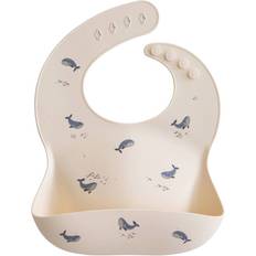 Barn- & Babytillbehör Mushie Haklapp Silikon Whales