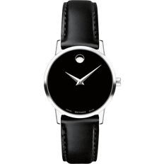 Movado Museum Classic Black Leather Watch, 28mm