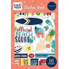 White Scrapbook Albums Carta Bella Sticker Book Beach Party BE149029