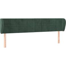 Senge & Madrasser vidaXL Med Kanter 183x23x78 cm Fløjl Mørkegrøn Sengegavl