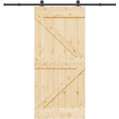 Svart Skjutdörrar vidaXL 3203138 Skjutdörr (95x210cm)