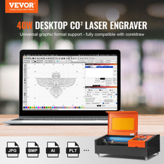 40W Desktop CO2 Laser Engraver 12 x 8 in