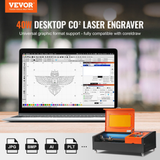 Carving Machines VEVOR 40W Desktop CO2 Laser Engraver 12 x 8 in