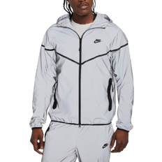 Silver Clothing Nike Tech Men's Woven Flash Jacket - Reflect Silver/Black