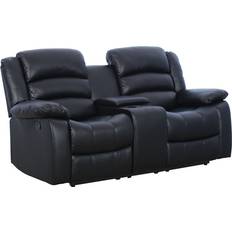 Red Barrel Studio Emryn Black Sofa 71.7" 2 Seater