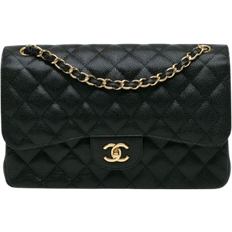 Chanel Handbags Chanel Pre Owned Jumbo Classic Caviar - Black