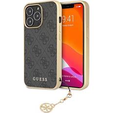 Guess Handyzubehör Guess Case mit Anhänger iPhone 13 Pro Max Smartphone Hülle, Grau