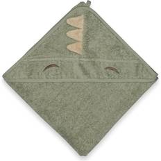 Nuuroo Aki Hooded Towel Light Green Dino