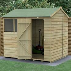 Forest Garden Beckwood Reverse Apex Shed 8 x 6 ft (Building Area )