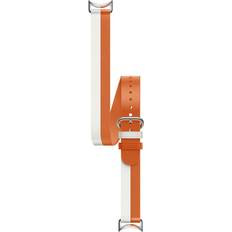 Xiaomi Klockarmband Xiaomi Dual-tone Leather Strap White and Orange