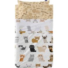 HappyFriday Mr Fox Multicolour Baby Crib Bedding Set 2 pcs