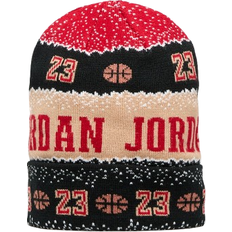 Girls - Nylon Beanies Nike Big Kid's Jordan All Over Print Beanie - Black/Red (9A0853-023)