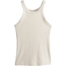 H&M Ribbed Vest Top - Light Beige