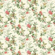 PiP Studio Florale Tapete Floris von Eijffinger Beige vert/rouge