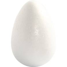 Creativ Company Polystyrene Eggs White 12cm 5-pack