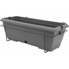 Krukor, Plantor & Odling Anthracite Sten Effekt Blomlåda 50 cm