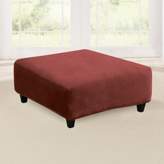 Loose Covers Sure Fit Stretch Pique Ottoman Slipcover 38.0 In W X 20.0 In H X 38.0 In D Loose Covers