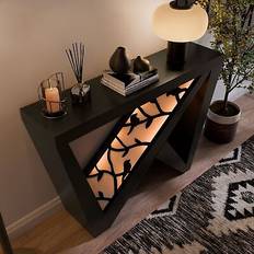 Denhour Modern Decorative with LED Console Table