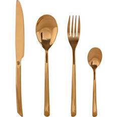 Gold Cutlery Sets Home ESPRIT Golden Stainless Steel of 16 Pieces Cutlery Set 16pcs
