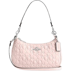 Coach Teri Shoulder Bag In Signature Leather - Smooth Leather/Silver/Blush