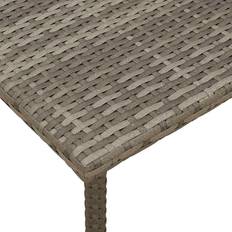 Rattan Outdoor Coffee Tables vidaXL Garden Coffee Table Rectangular Grey 40x40x37 cm