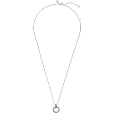 Circle pendant necklace Pandora Double Circle Pendant & Necklace - Silver/Transparent