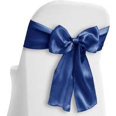 Loose Covers Lann's Linens Satin Wedding Sashes Royal Blue Loose Chair Cover