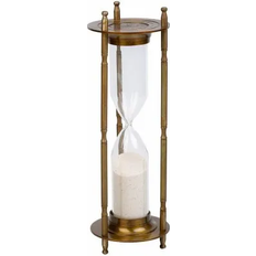 Alexandra House Living Hourglass Brown Wall Clock 10cm