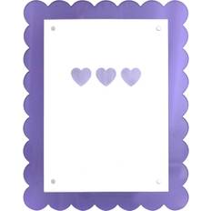 Purple Photo Frames National Brand Scalloped Edge Acrylic 5 x 7 in Photo Frame