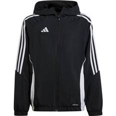 Adidas Girls Children's Clothing adidas Junior Tiro 24 Windbreaker - Black/White (IM8798)