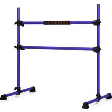 Push Up-Handles Costway 4-Foot Portable Ballet Barre Purple