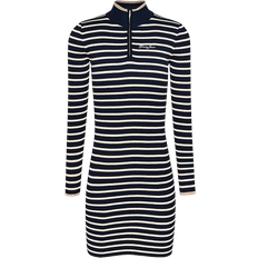 Tommy Jeans Metallic Stripe Mini Jumper Dress - Dark Night Navy