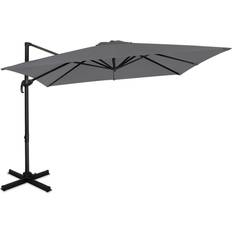 VONROC Premium Hængeparasol 300 x 300 cm Grå 300cm