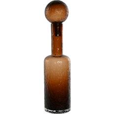Crystal Vases Home ESPRIT Modern Brown Crystal 12.5 x 12.5 x 50.5 cm Vase