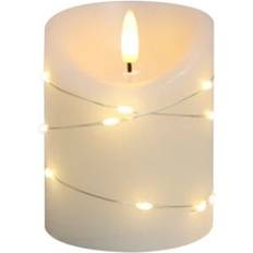 LED Blockljus Med Ljusslinga 10cm Hög