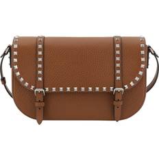 Brown - Leather Messenger Bags Valentino Garavani Rockstud Messenger Bag -