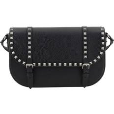 Skind Messenger-tasker på tilbud Valentino Garavani Studded Læder Messenger Skuldertaske - Sort