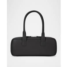 Staud Elegant Lædertaske Med Monogram - Sort