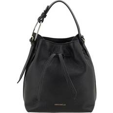 Coccinelle Bucket Bags Coccinelle Elegant Grained Leather Bucket Bag - Black