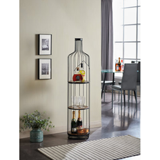 Oak Wine Racks Ivy Bronx Cadarrah Floor Bottle 56.0 H x 12.0 W x 12.0 D Wine Rack